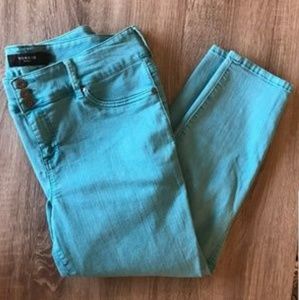 Torrid Cropped Jeggings-Bright Blue Wash